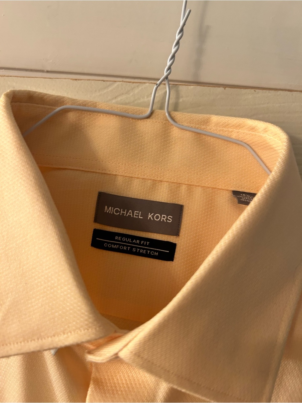 Michael Kors Men's light orange Long-Sleeve Dress Shirt - L - Picture 4 of 4